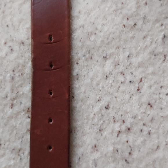 Women's Vintage Genuine Brown Leather Belt SIZE SMALL - Picture 7 of 9
